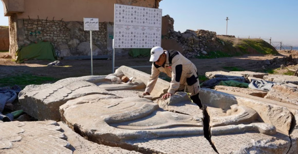 Iraqi archaeologists piece together ancient treasures ravaged by IS