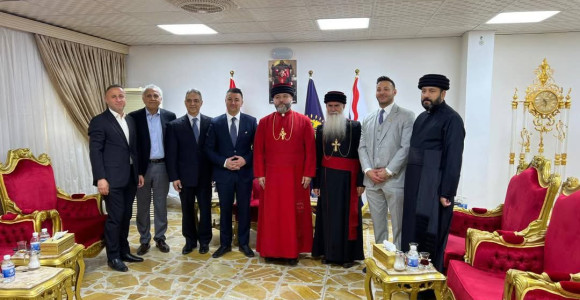 His Holiness Mar Gewargis III Younan, welcomed a delegation of the Assyrian and Chaldean communities visiting from the United States of America